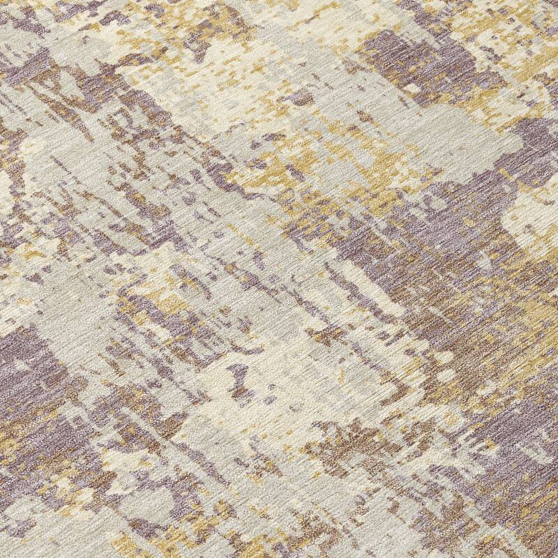 HomeRoots Abstract Transitional Rectangle Outdoor Rug