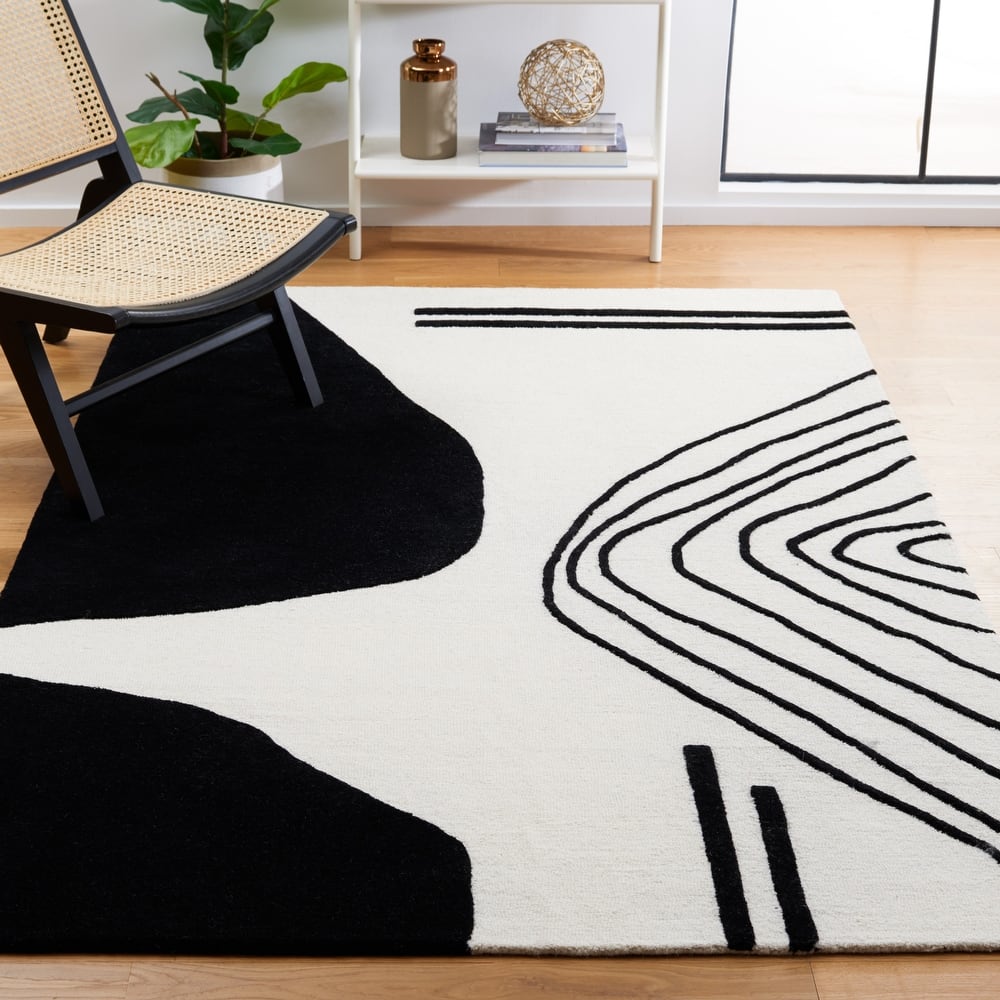 SAFAVIEH Handmade Rodeo Drive Abigayle Mid-Century Modern Wool Rug