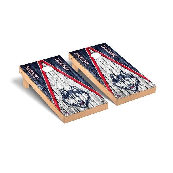 slide 2 of 5, Connecticut UCONN Huskies 2x4 Pro Cornhole Boards - V2 Include Carrying Case