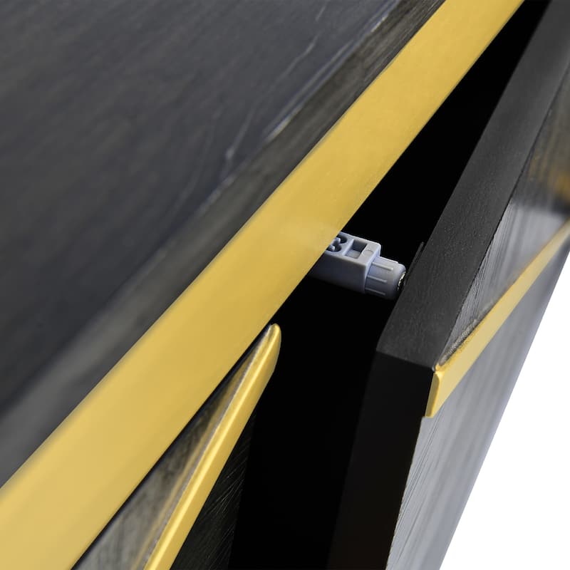 Moasis 78.7-inch Mid-Century TV Stand with 2 Cabinet