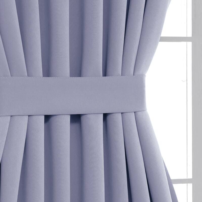 Deconovo French Door Curtain with Rod Pocket and Tieback 1 Panel