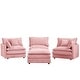 preview thumbnail 75 of 117, 3-Seater Comfy Cloud Couches with Movable Ottoman