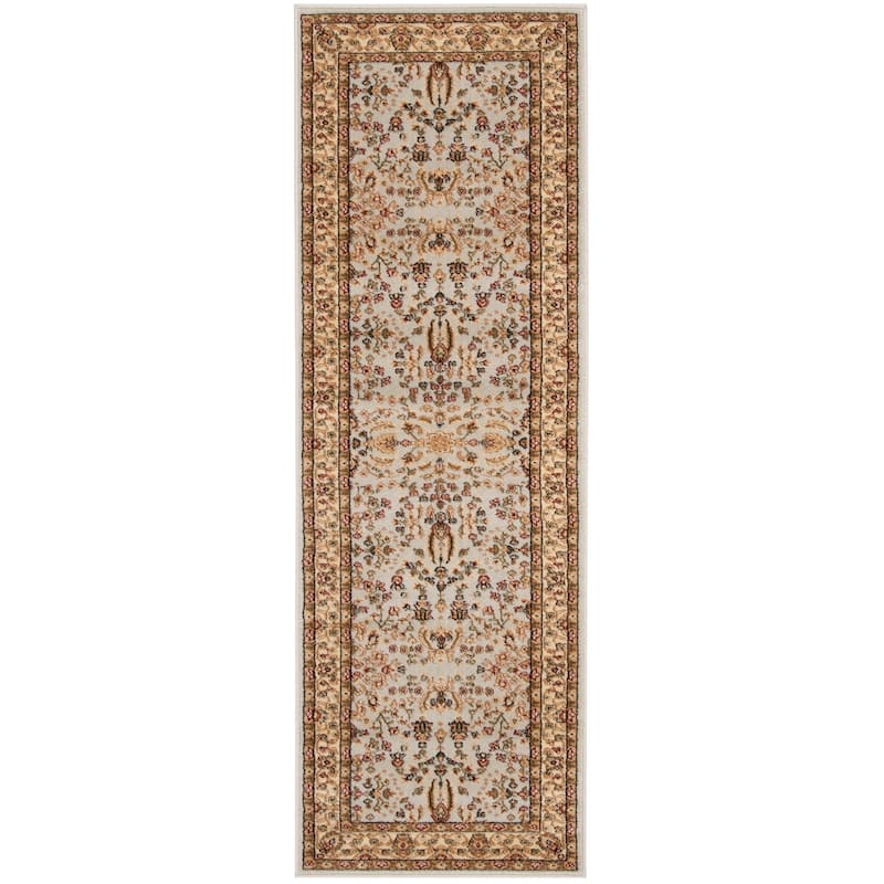 SAFAVIEH Lyndhurst Fulgencia Traditional Bordered Oriental Area Rug - 2'3" x 6' Runner - Grey/Beige