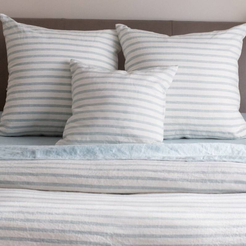 French Linen Pillow with Removable Sham by BOKSER HOME