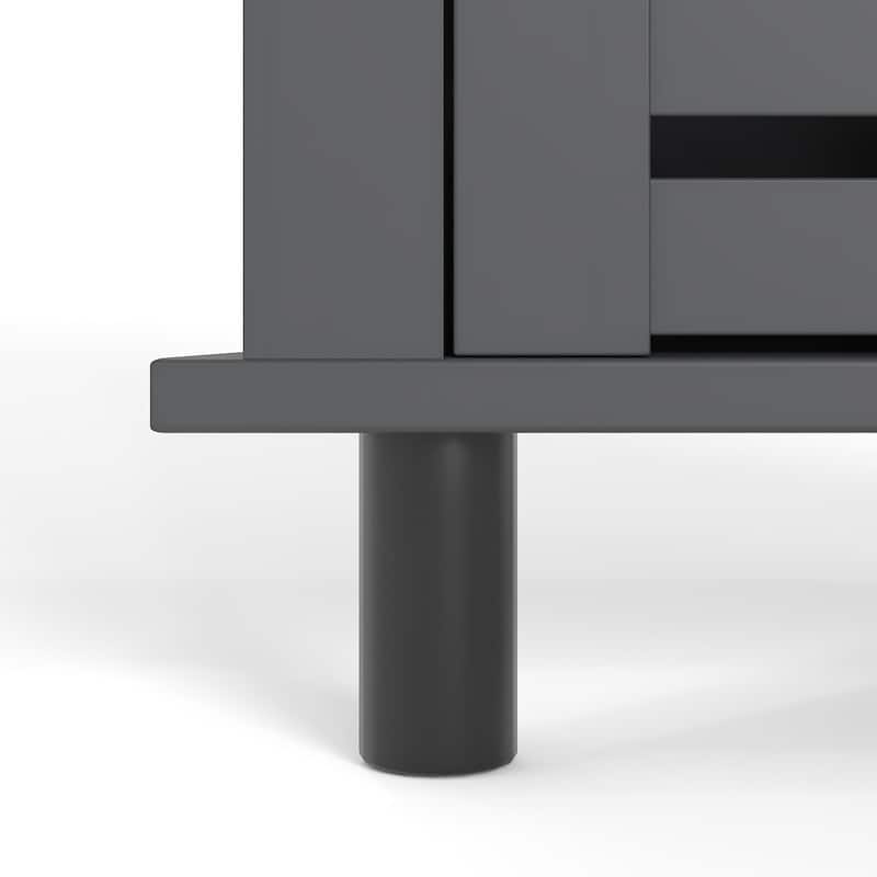 VECELO 68.5" Tall Triangle Corner Bookcase with Adjustable Open Shelves Magnetic Shutter Doors Storage Cabinet for Living Room