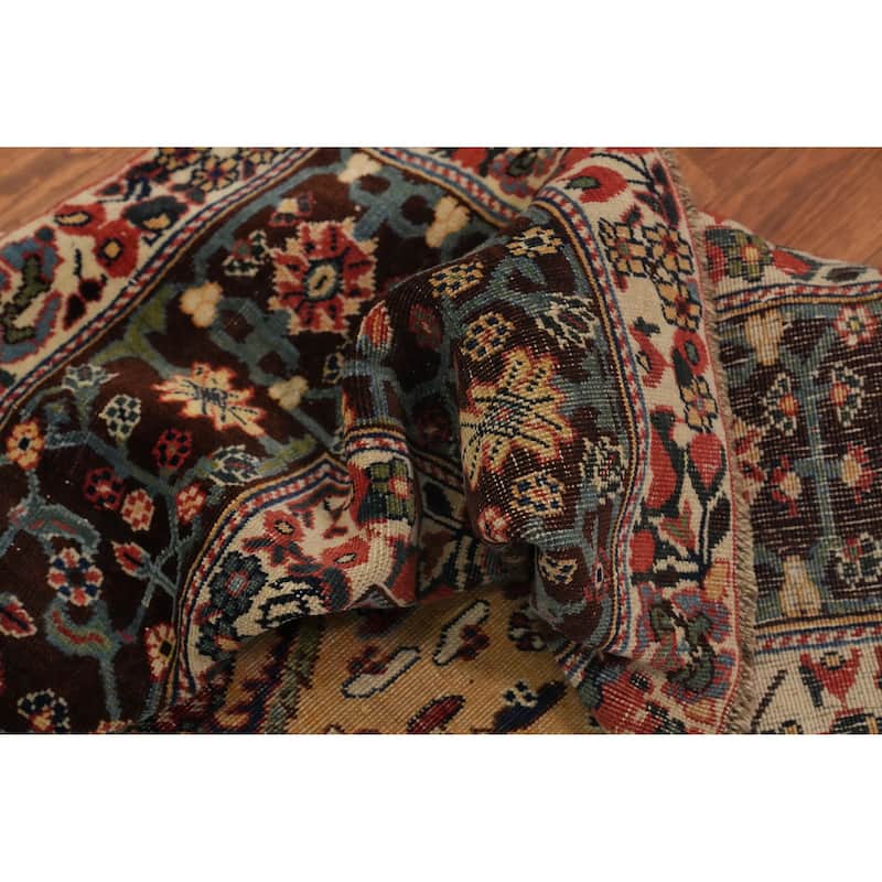 Hand Knotted Oriental 100% Wool Carpet Traditional Geometric Yellow & Gold Qashqai Area Rug - 6' 2'' X 4' 0''