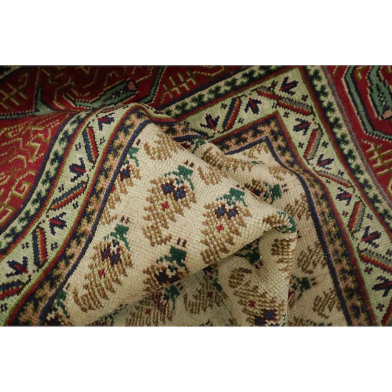 Hand Knotted Oriental 100% Wool Carpet Traditional All-Over Beige & Ivories Tabriz Area Rug - 11' 1'' X 8' 3''