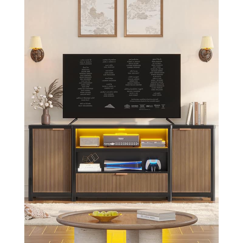 TV Stand TV Console Cabinet with Storage and Shelf Drawer TVs up to 80 Inch