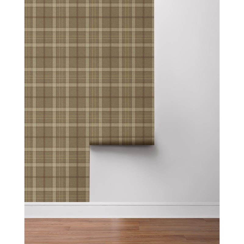 NextWall Tailor Plaid Peel and Stick Wallpaper