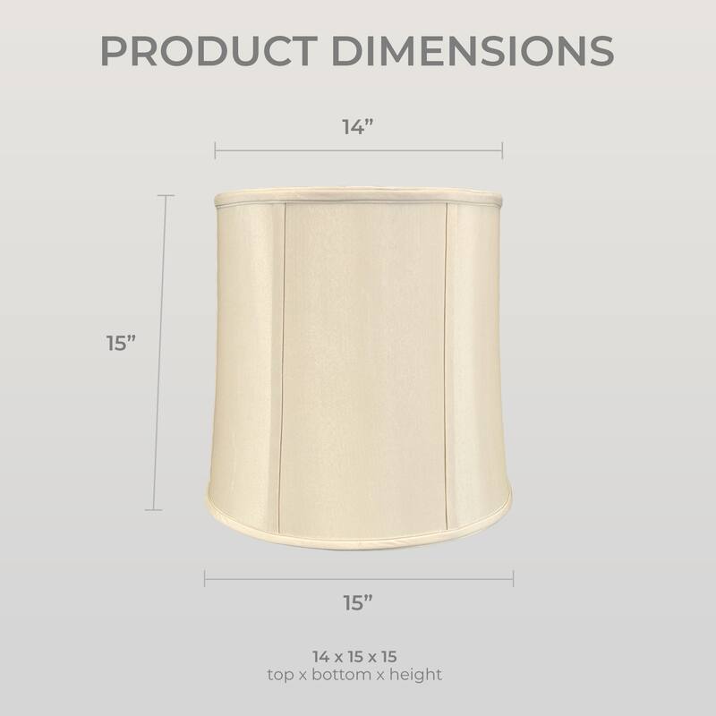 Royal Designs Drum Lamp Shade, Beige, 14x15x15 On Sale Bed Bath