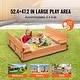 preview thumbnail 31 of 40, Sandbox with Cover for Outdoor Backyard, Beach, Park, Gift for Boys Girls Ages 3-12