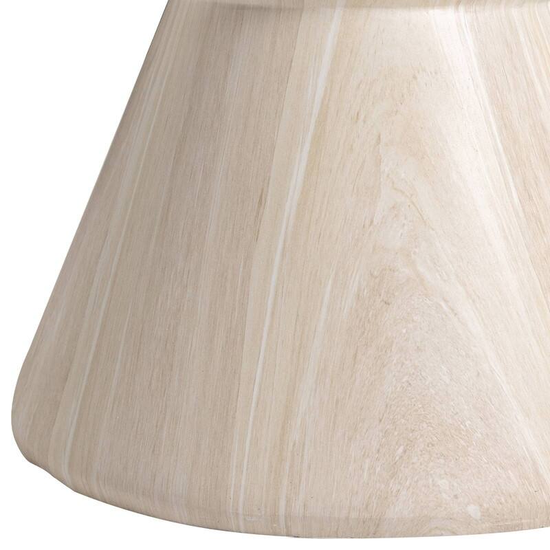 Loft 14-Inch Modern Round Accent Fiberstone Side Table for Indoor Outdoor Patio, Living Room, or Home Office