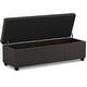 preview thumbnail 10 of 14, WYNDENHALL Franklin 54 inch Wide Contemporary Rectangle Storage Ottoman