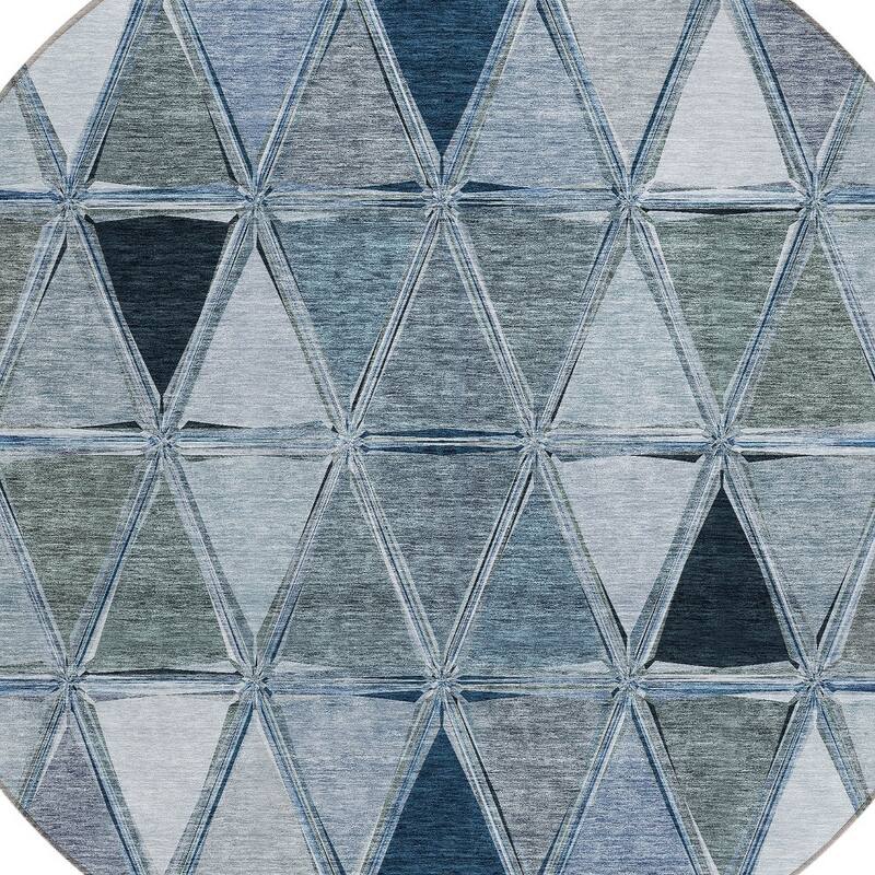 HomeRoots Geometric Transitional Rectangle Outdoor Rug