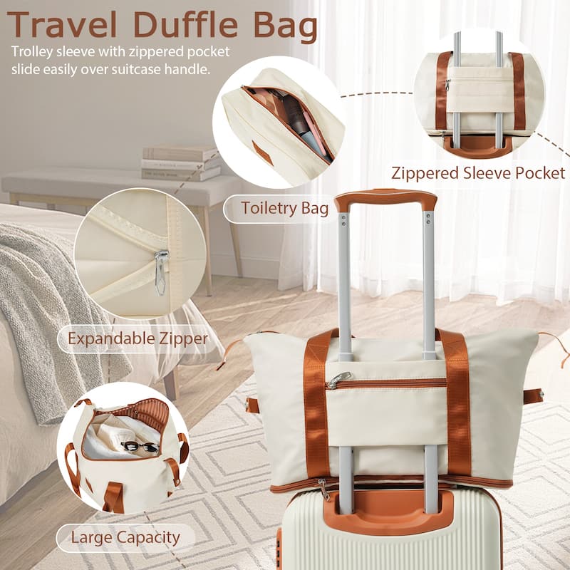Hardshell Luggage Sets 3 Piece Carry-on Suitcase Double Spinner Wheels with TSA Lock for Men Women
