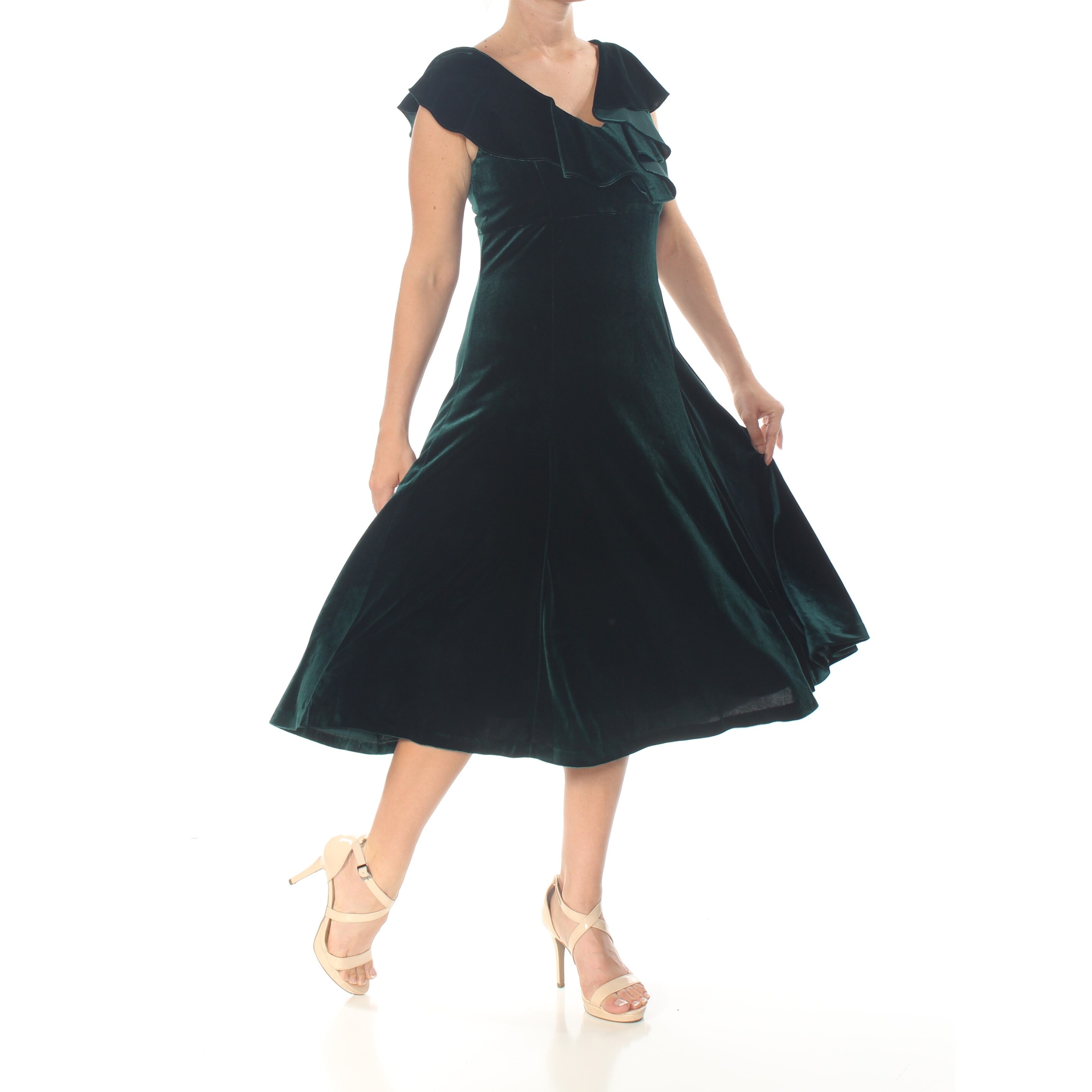 below the knee dresses with short sleeves