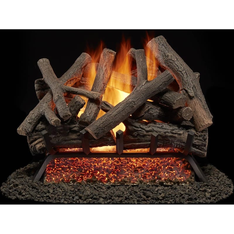 Duluth Forge BVL24-3 55,000 BTU Natural Gas Log Set Fireplace with - Natural
