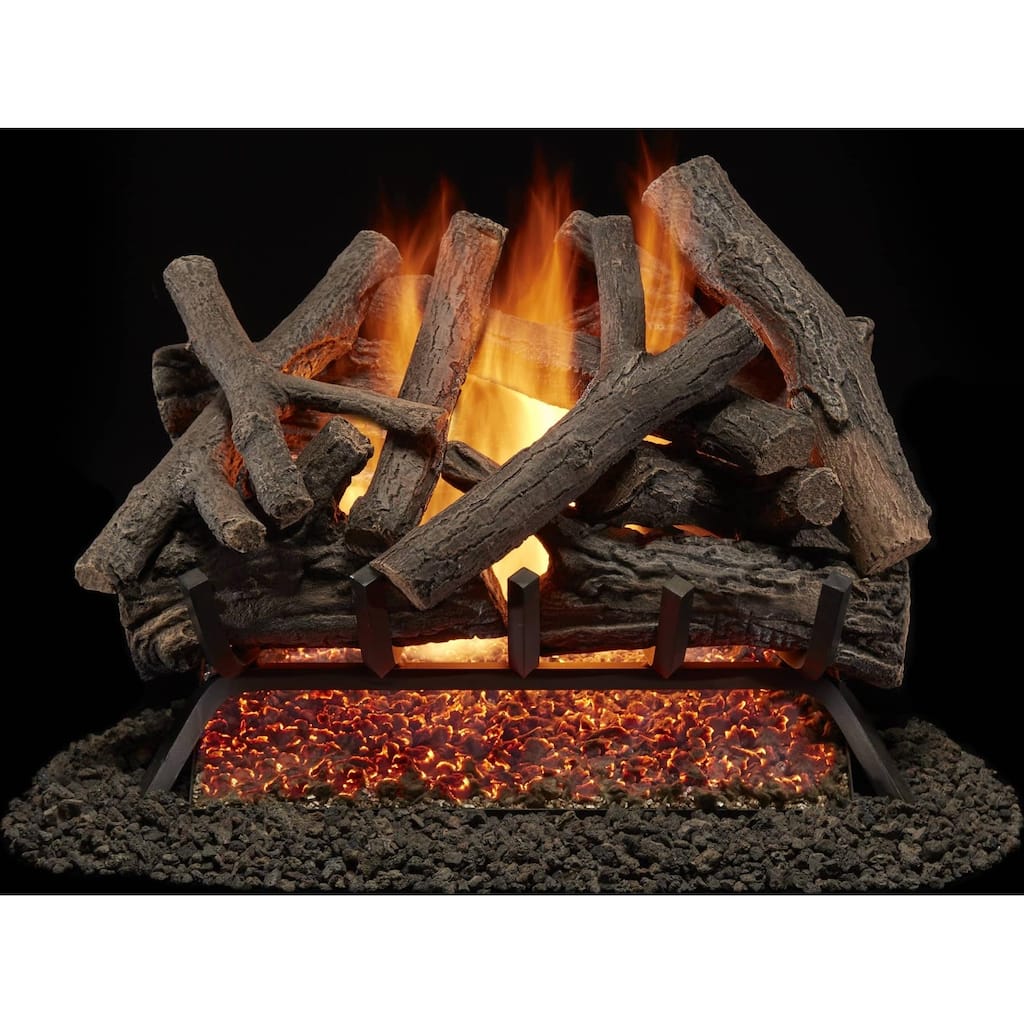 Duluth Forge BVL24-3 55,000 BTU Natural Gas Log Set Fireplace with