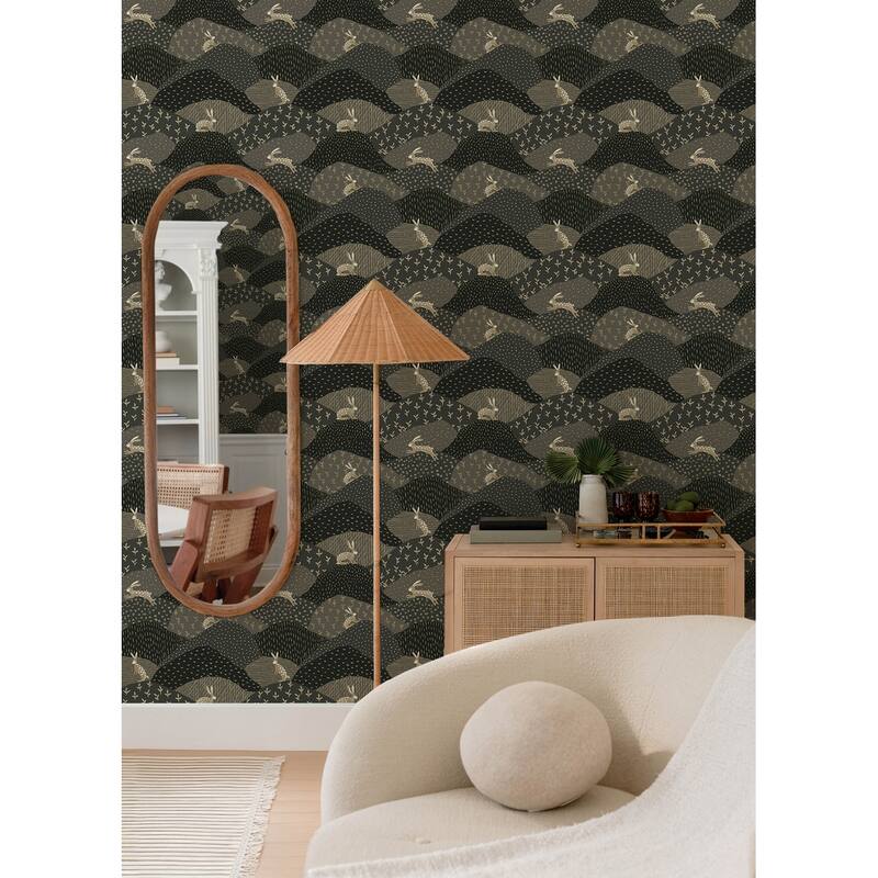 A-Street Prints Peter Black Rabbit Fields Wallpaper