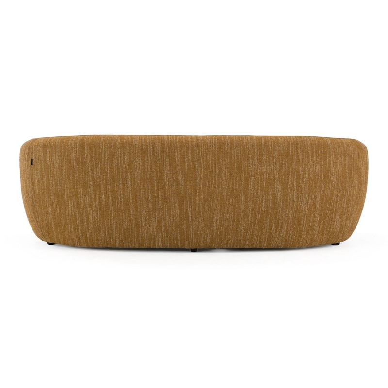 Divani Casa Norris Modern Mustard Fabric Sofa