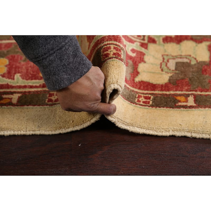 Floral Traditional Chobi Oriental Area Rug Hand-knotted Wool Carpet - 6'8" x 9'4"