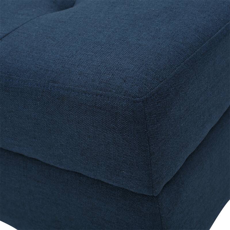 Tufted Large Rectangular Storage Ottoman