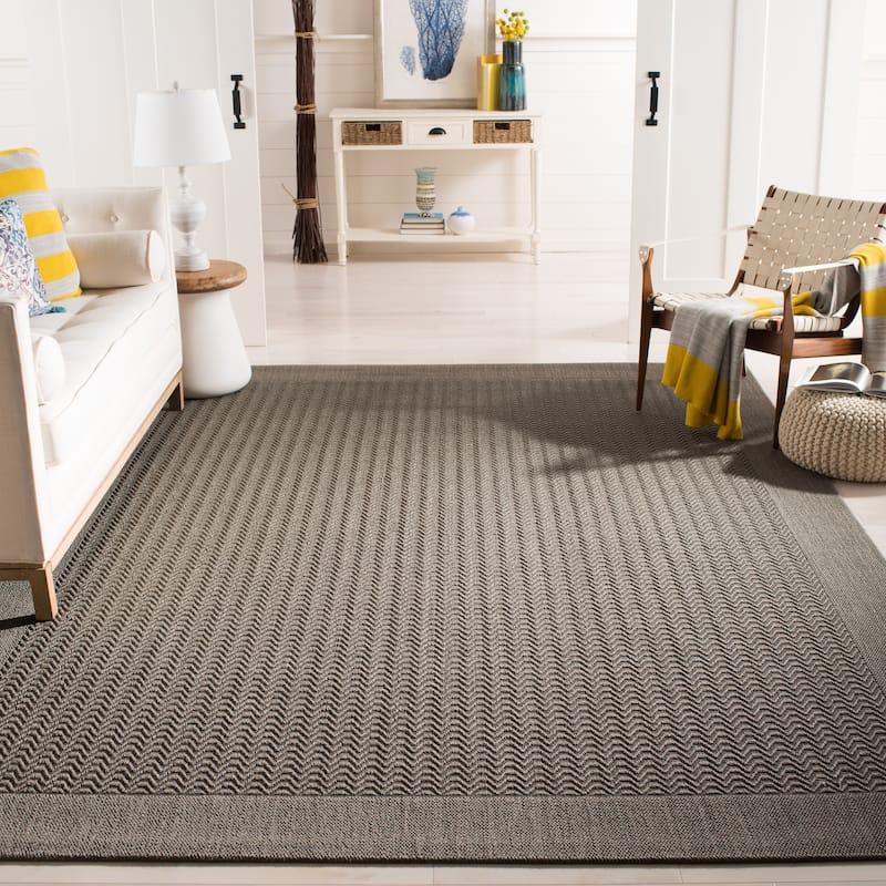 SAFAVIEH, Palm Beach Pearly Modern Sisal Rug - 8' x 11' - Ash