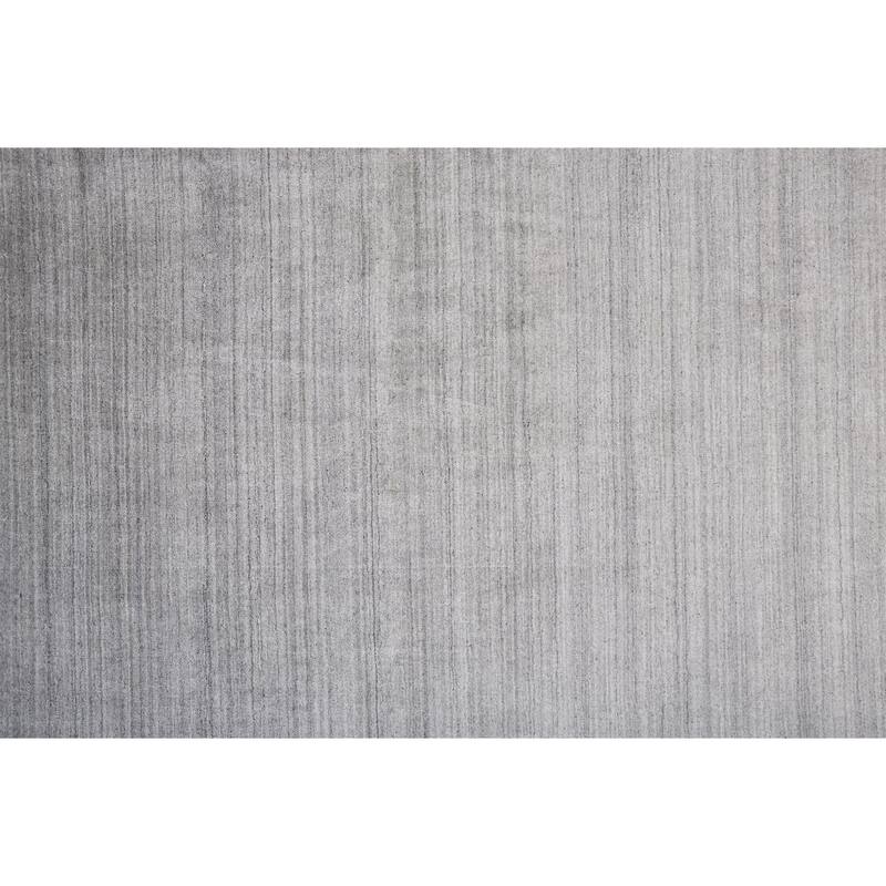 Yurie Contemporary Gebbah Rug, Light Gray/Denim Blue, Area Rug