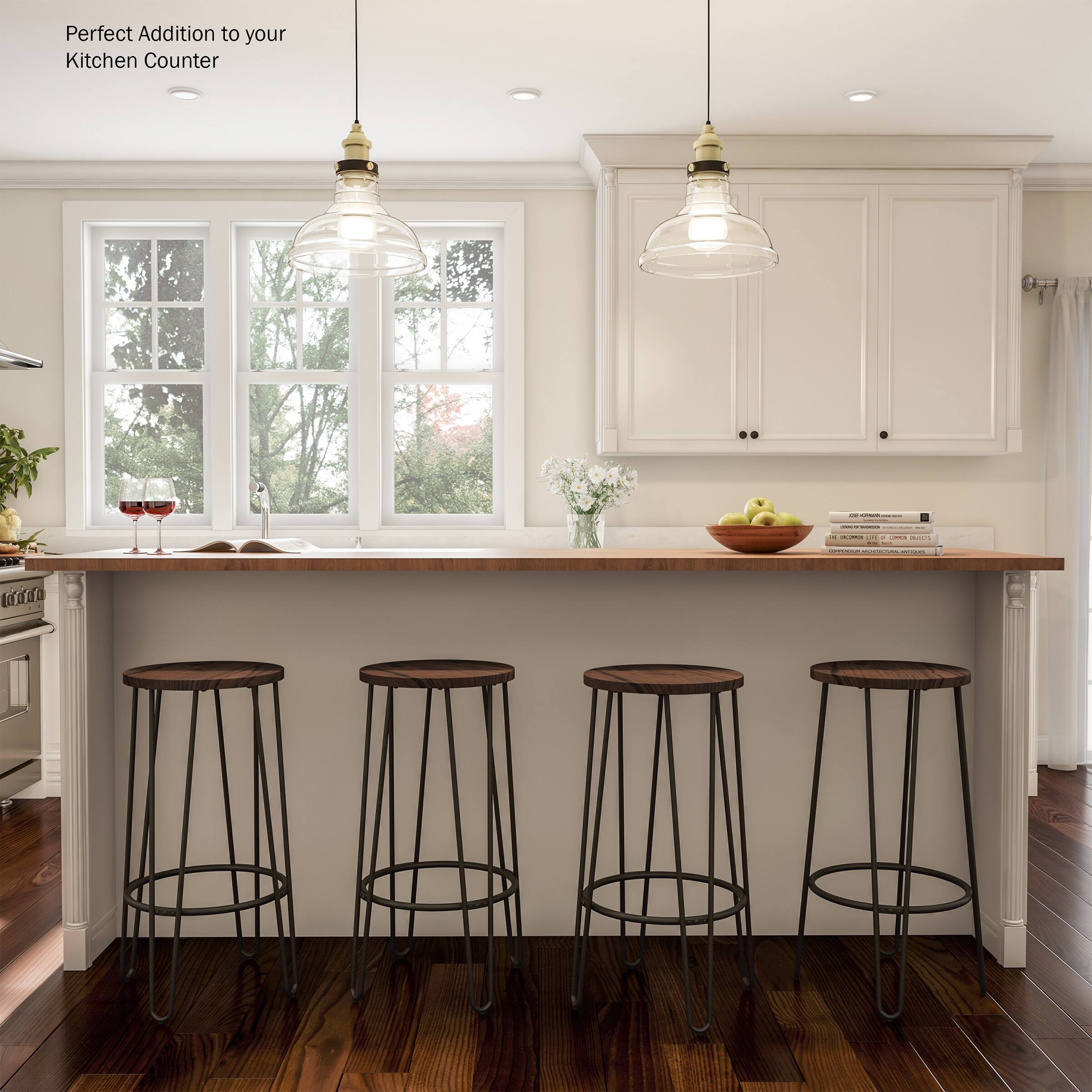 Lavish Home Set of Two 24Inch Backless Bar Stools On Sale Bed Bath