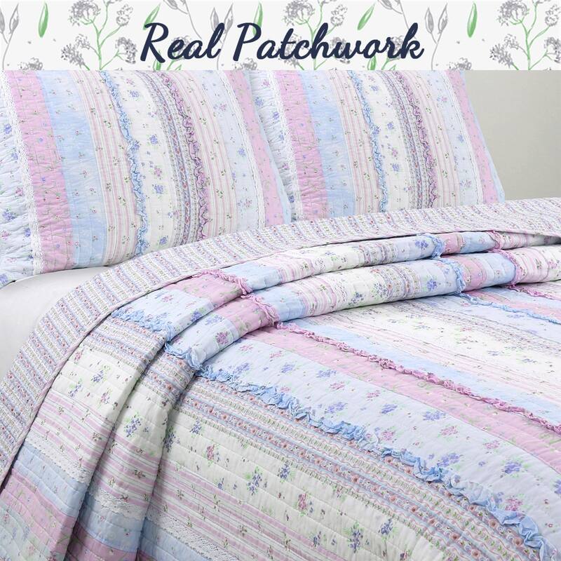 Porch & Den Gwinnett Chic Lace Quilt Bedding Set