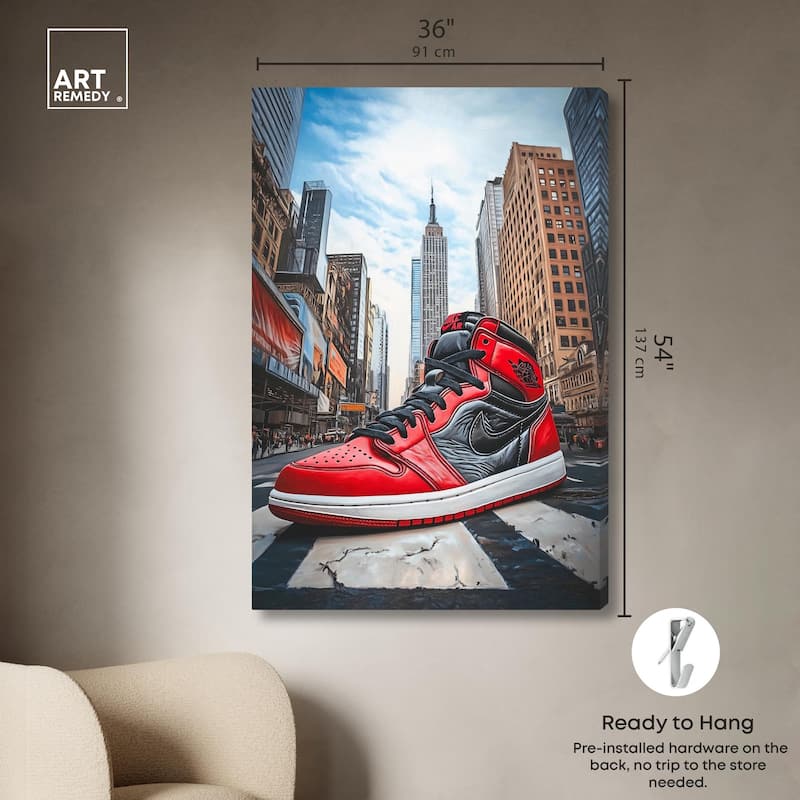 Sneaker of New York Canvas by Art Remedy, Gallery Wrapped