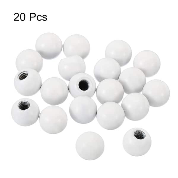20pcs M4 Lamp Finial Cap Knob Nuts Lamp Decoration for Lamp Harp Top White