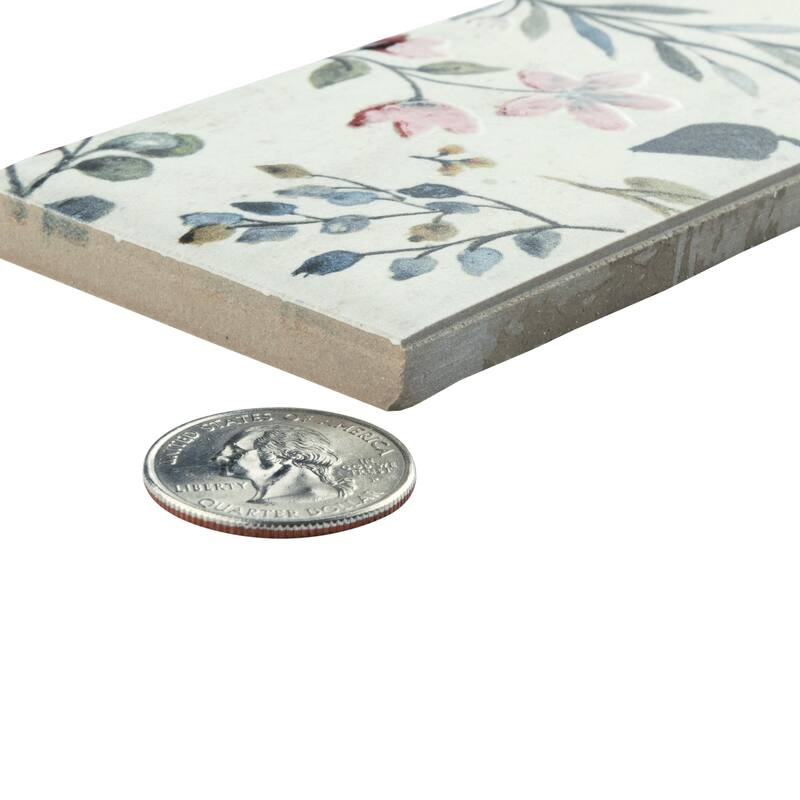 Merola Tile Garden Brick Whisper 2-3/8" x 9-3/4" Porcelain Floor and Wall Tile