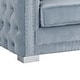 preview thumbnail 8 of 21, Silver Orchid Kovanko Velvet Upholstered Sofa