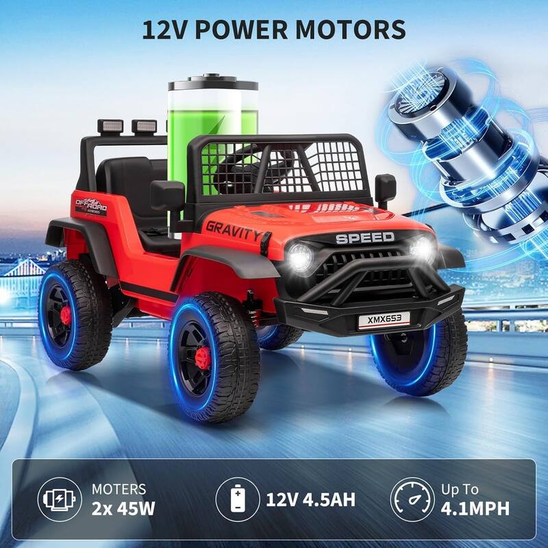 Electric Vehicles 12V Ride on Car for 3+ Kids Best Gift