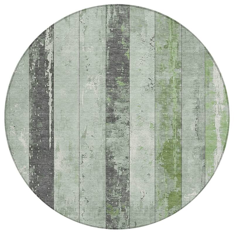 HomeRoots Striped Transitional Rectangle Outdoor Rug