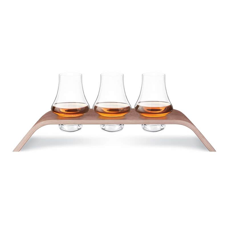 Final Touch Set of 3 Whiskey Flight Tasting Crystal - 6.5 Oz