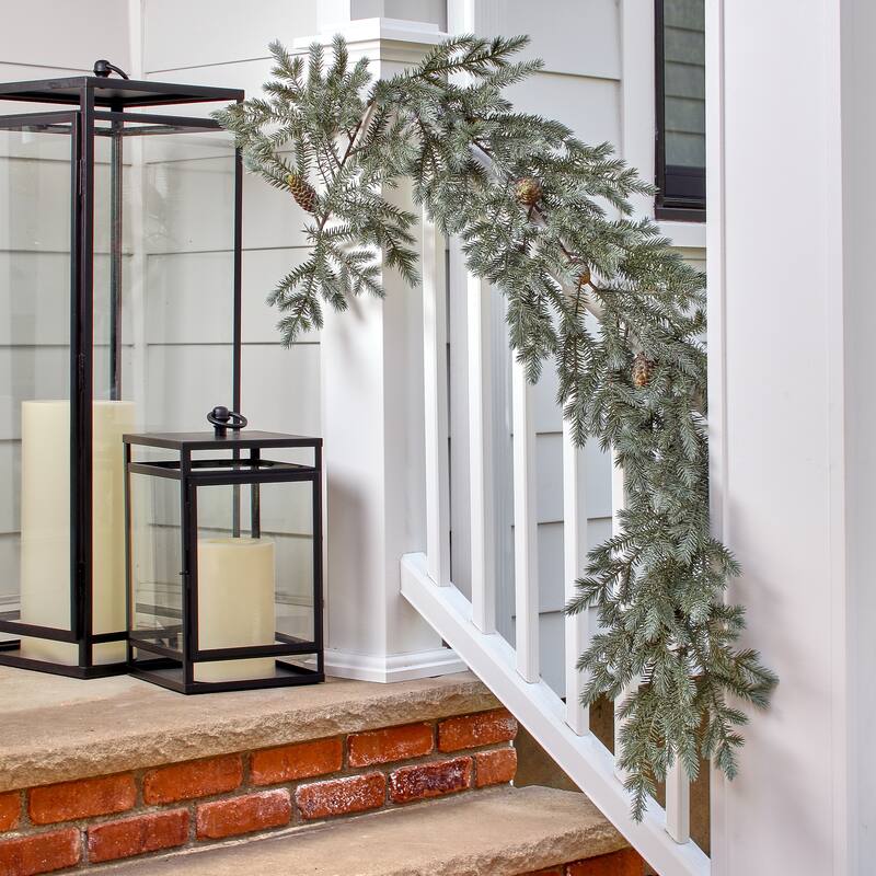72" Wild Forest Spruce Garland With Pine Cone