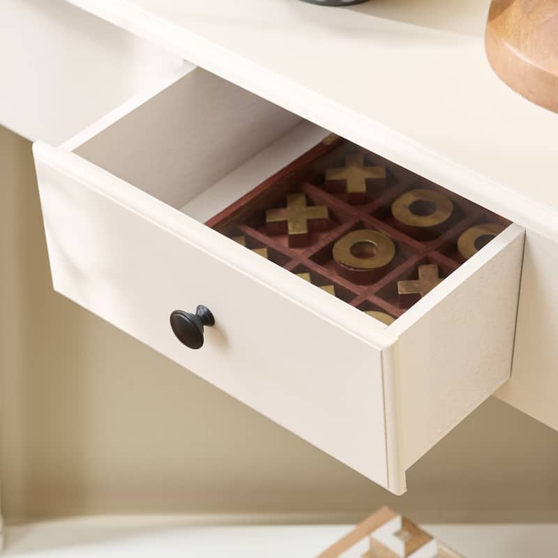 SAFAVIEH Calla Grey Corner Table - 33.9" x 17.3" x 28" - 34"W x 17"D x 28"H