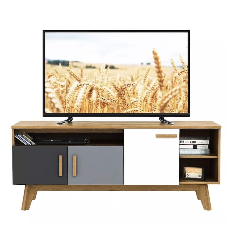 TV Stand for TVs up to 65'' Entertainment Center Console with Shelf - 58 inches