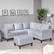 preview thumbnail 2 of 51, Zahra 6-piece Sofa Sectional with Ottoman by Christopher Knight Home