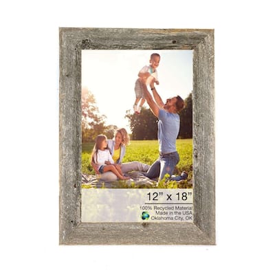 12x18 Natural Weathered Grey Picture Frame
