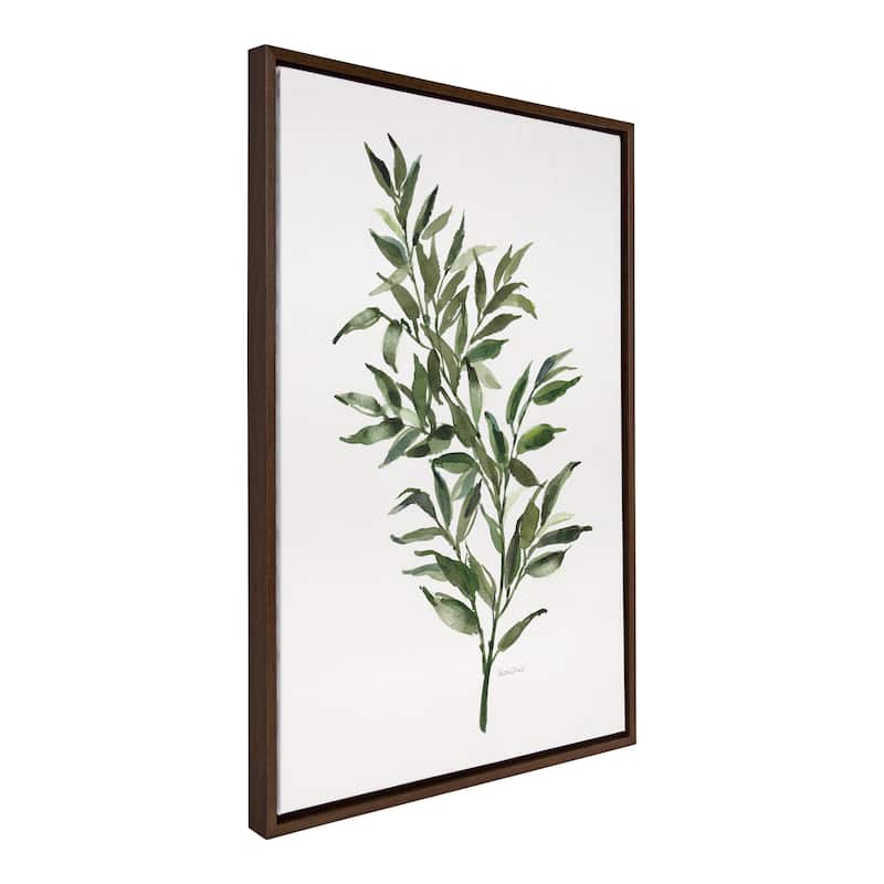 Kate and Laurel Sylvie Ruscus Framed Canvas by Patricia Shaw