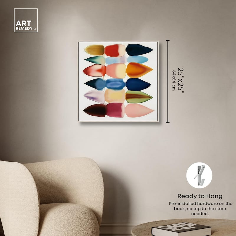 Watercolor Collage Canvas by Art Remedy
