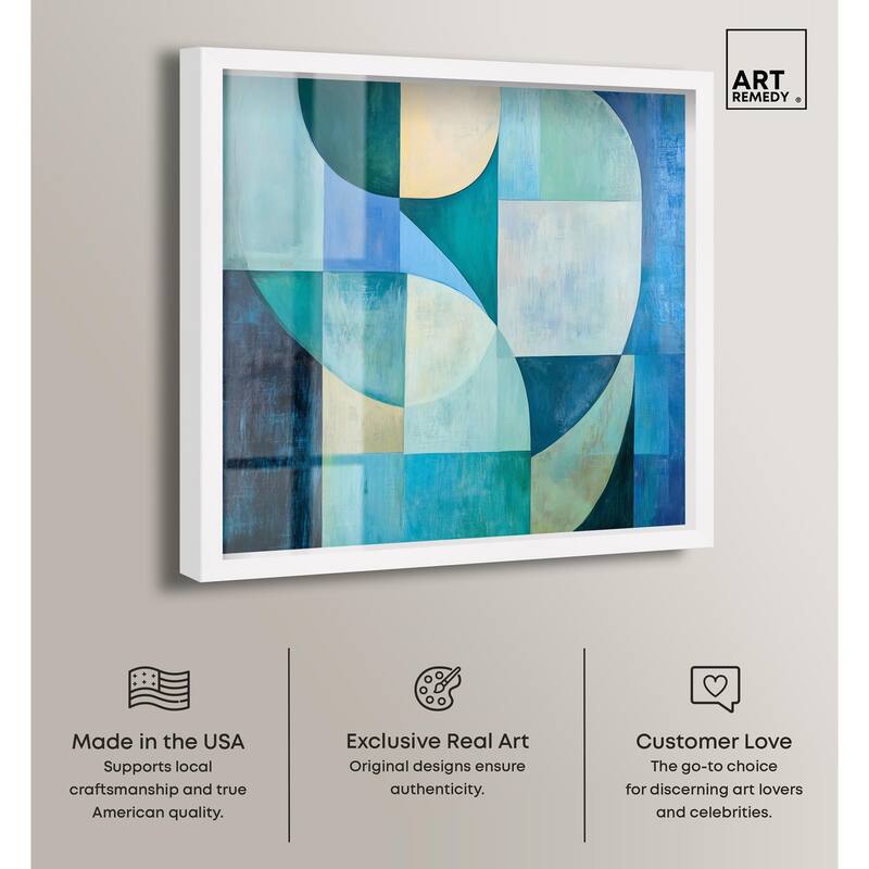 Color Blocks I Shadowbox by Art Remedy