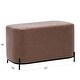 preview thumbnail 39 of 44, WOVENBYRD 32" Modern Decorative Bench with metal base