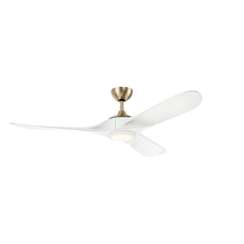 Kichler 310560 Mylo 60" 3 Blade Indoor LED Ceiling Fan - Champagne Bronze / Matte White