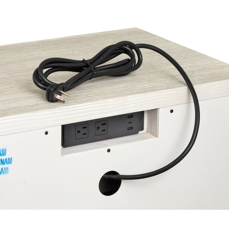 Magnussen Home Lorelei Misty Cloud Drawer Nightstand