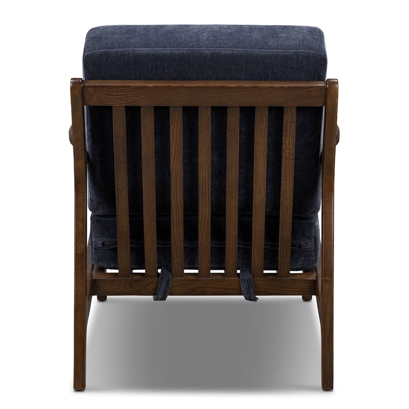 Poly & Bark Verity 25" Fabric Lounge Chair - Solid Wood Frame