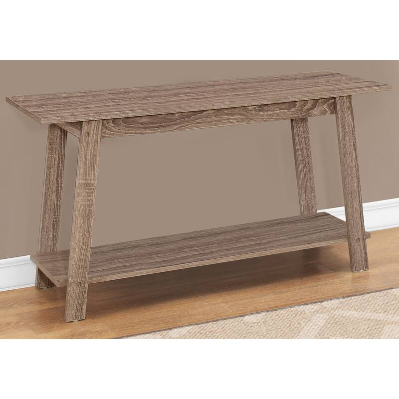 42" TV Stand with Open Shelf and Storage, Contemporary Wood Look Entertainment Console for Living Room & Bedroom